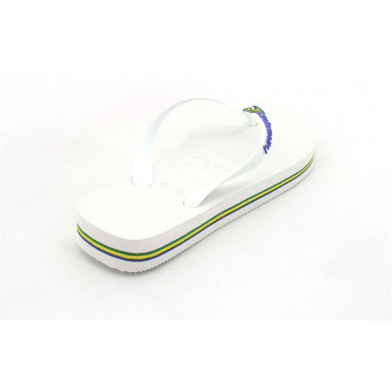 Tong pour enfant Brasil Logo white 4110850-001
