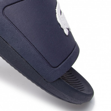 lacoste croco slide bleu 37cma0018-092