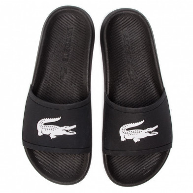 lacoste croco slide noir 37cma0018-312