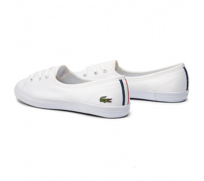 lacoste ziane chunky white leather court trainers