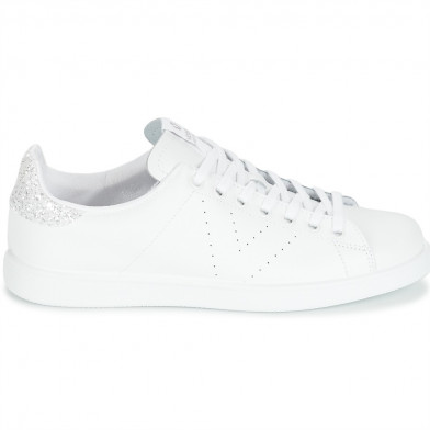 Baskets blanches en cuir pour femme 125104 blanc