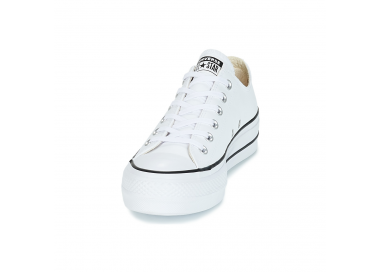 converse basse cuir blanc