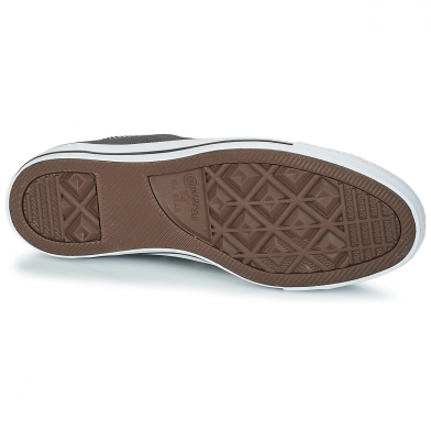 Chaussures basses en cuir pour adulte chuck taylor all star leather noir 132174c