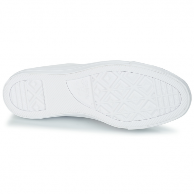 Chaussures basses en cuir pour adulte chuck taylor all star leather monoblanc 136823c