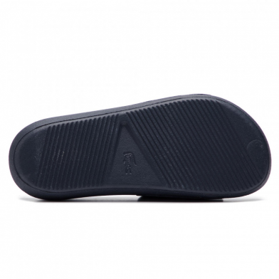 lacoste croco slide bleu 37cfa0005-092