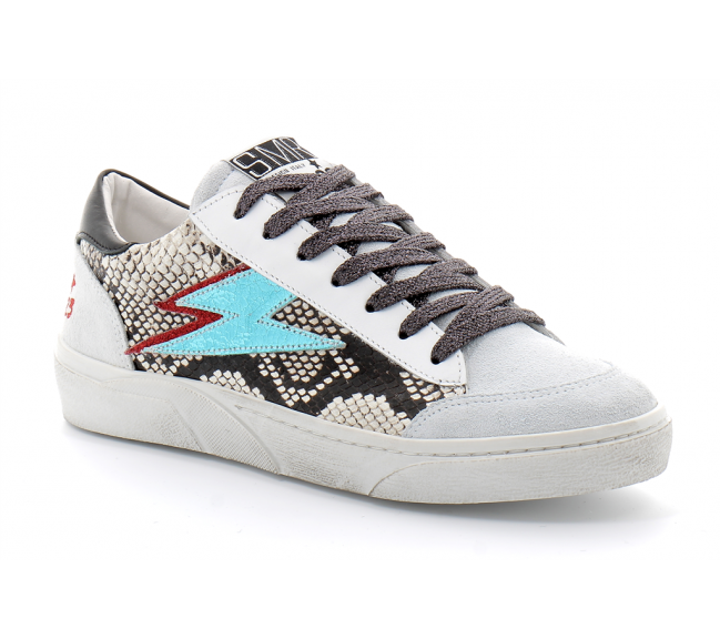 Basket mode basse à lacet pour femme ELISE serpent 4542.