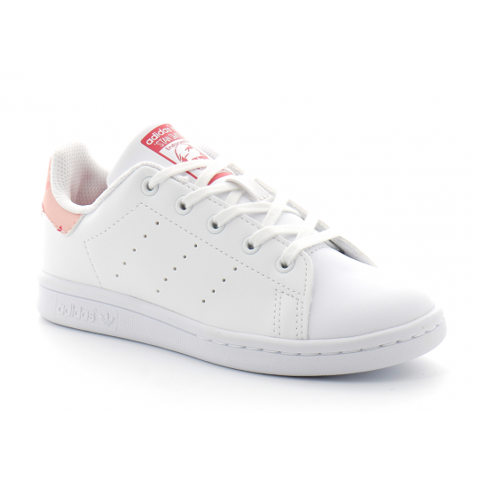adidas stan smith white-pink fv7406----