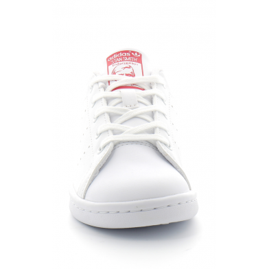 Chaussures de sport stan smith pour enfant white-pink fv7406----
