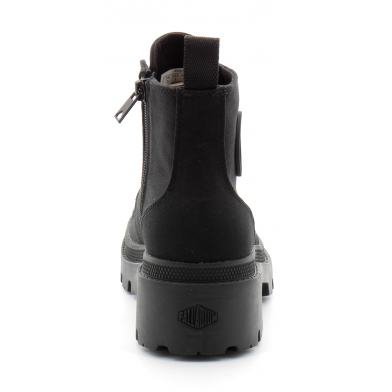 Chaussures montante pour femme à fermeture eclair PALLABASE TWILL black-black 96907-008-m