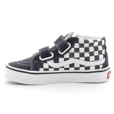 vans sk8-mid junior bleu-check vn0a346y0hf1