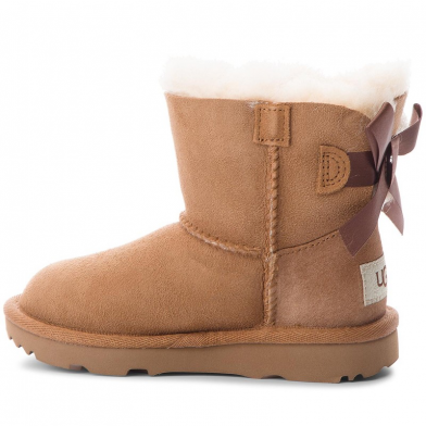 ugg mini bailey bow ii kids chestnut 1017397t