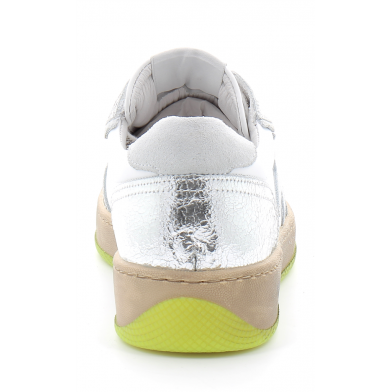 Basket mode à lacet pour femme ARTO blanc-argent 3326