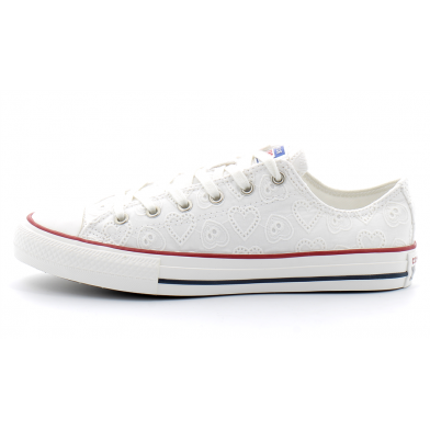 converse chuck taylor all star - ox blanc 671098c