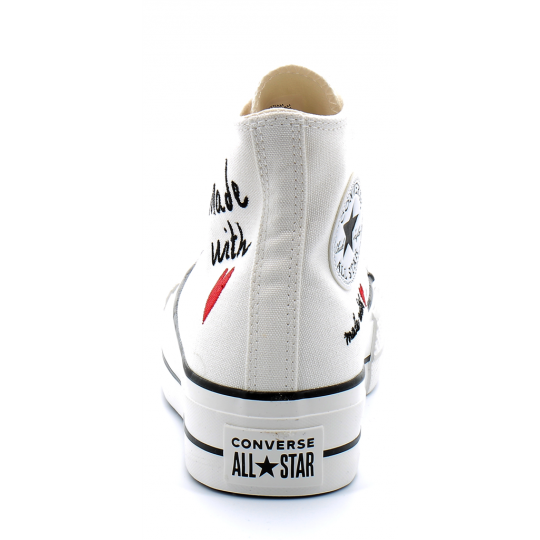 converse chuck taylor all star lift - hi blanc 571119c