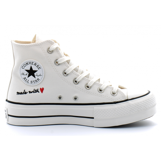 converse chuck taylor all star lift - hi blanc 571119c
