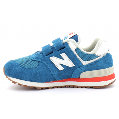 Chaussures de sport à scratch pour enfant PV574 bleu pv574hc2