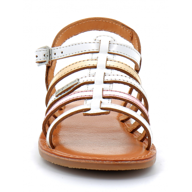 Sandales pour fille Mongue blanc multi 11603