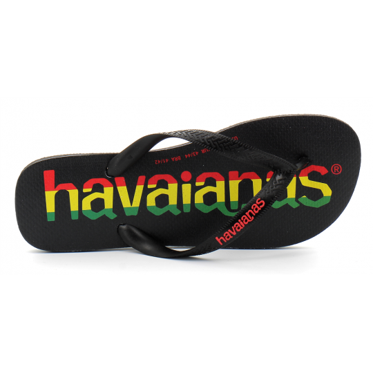 havaianas top logomania black/black 4144264.7652