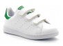 adidas stan smith enfant vegan blanc-vert fx7534/m20607