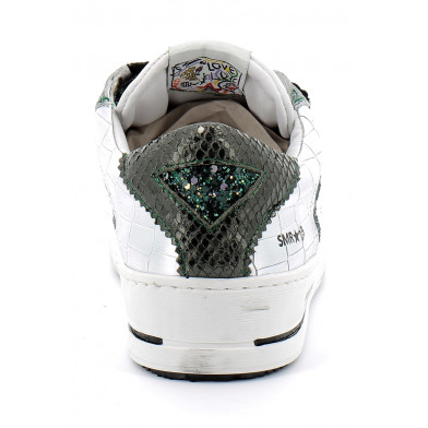 Basket mode basse à scratch pour femme GAREN vert 6456