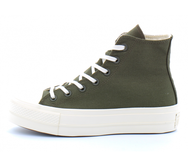 converse basse kaki femme