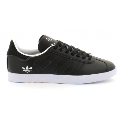 Chaussures de sport gazelle pour adulte noir-blanc h02898----