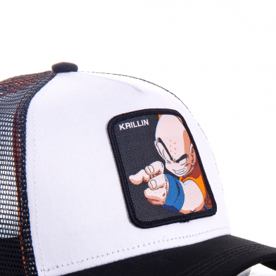casquette trucker capslab  dragon ball blanc cl/dbz3/1/kri4 casquette trucker capslab  dragon ball blanc cl/dbz3/1/kri4