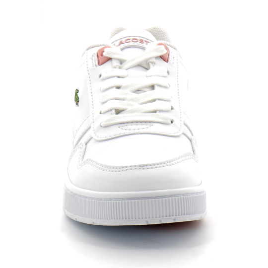 lacoste sneakers t-clip enfant white light pink 42suc0004-1y9