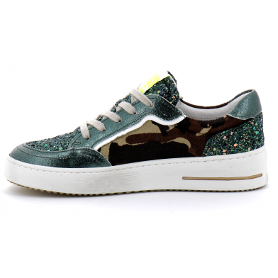 Basket mode à lacet pour femme ARTO vert camo 6365
