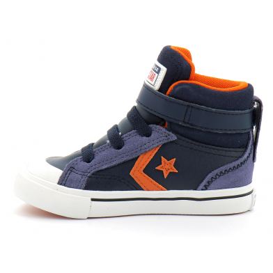 Chaussures à lacet elastique et scratch pour enfant navy 770982c