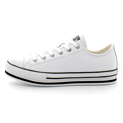 converse chuck taylor all star eva lift cuir-blanc 669709c
