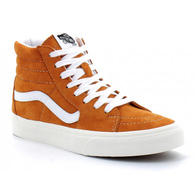 Chaussures montantes à lacets pour adulte en daim Sk8-Hi orange vn0a32qg9fz1