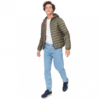 Doudoune légère à capuche pour homme Nico army 255