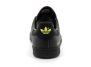adidas chaussure stan smith noir fluo jaune h00326---- baskets-homme