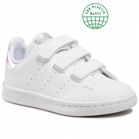 adidas stan smith enfant vegan blanc-silver fx7539 60,00 €