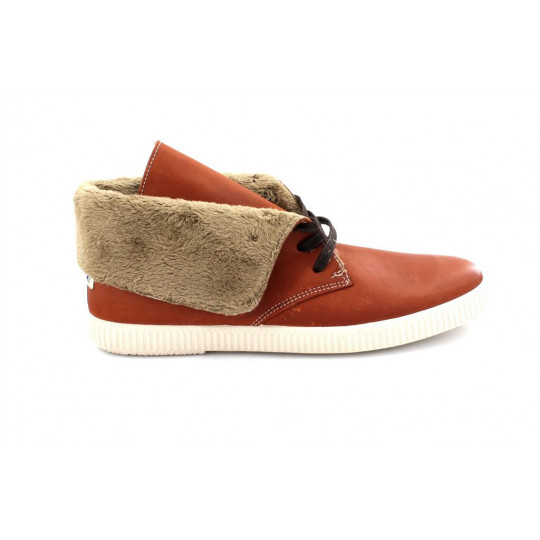 victoria chaussures montantes cuir teint fourrées cuero