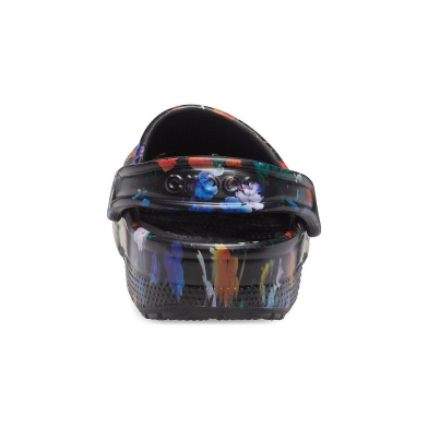 crocs printed floral 206376 noir-multi 206376-0c4