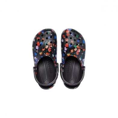 crocs printed floral 206376 noir-multi 206376-0c4