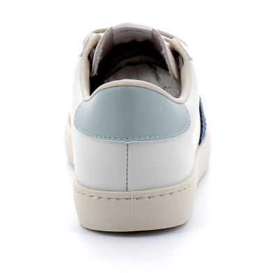 Baskets basses à lacets en cuir pour femme 1126142 azul