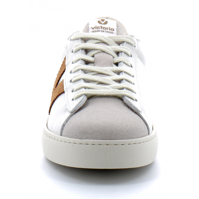 Baskets basses à lacets en cuir pour femme 1126142 cuero