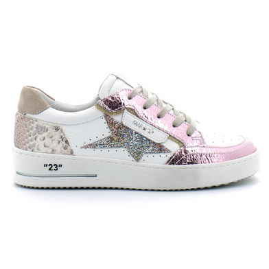 Basket mode à lacet pour femme ARTO rose 7649