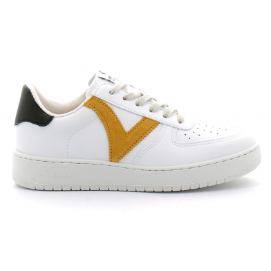 Baskets basses à lacets pour femme 1258201 mostaza