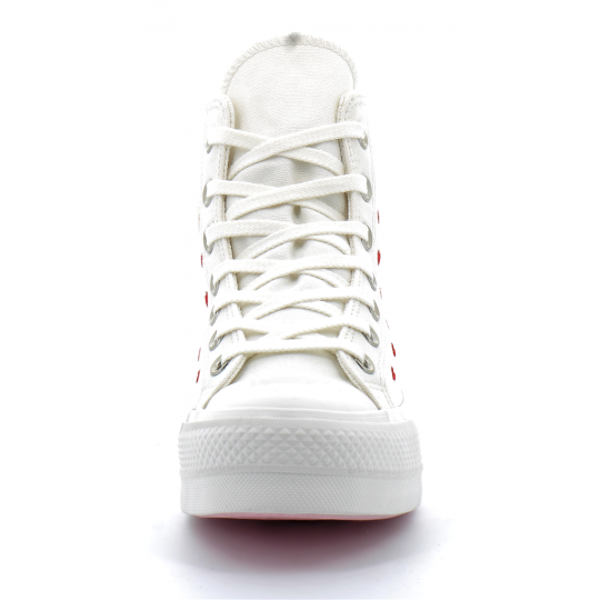 chuck taylor all star lift platform embroidered vintage white/university red a01599c