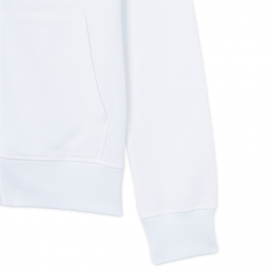 Sweat à capuche femme en coton biologique Oaxaca blanc 901