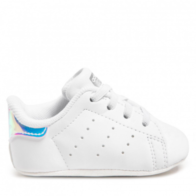 adidas stan smith crib white/neon fy7892