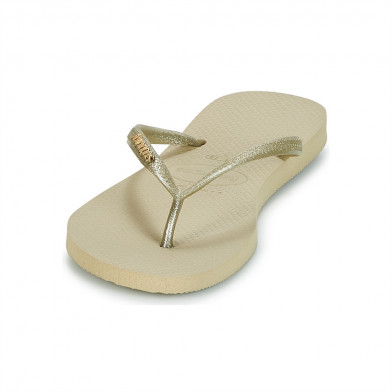 Tong pour femme Slim Logo Metallic golden 4119875/2719