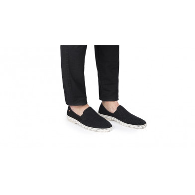 Espadrille pour adulte en toile de coton CLASSIQUE TOILE & FILET noir 2001