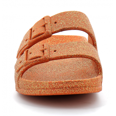 Sandales à paillettes pour enfant CARIOCA terracotta du 25 au 34-21s1043048b2