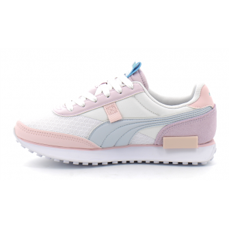 Basket à lacet pour femme Future Rider blanc-rose 383683-01