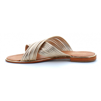 Mules pour femme Halloa or 42306